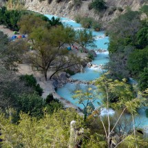 The warm river which comes out of the Grutas de Tolantongo